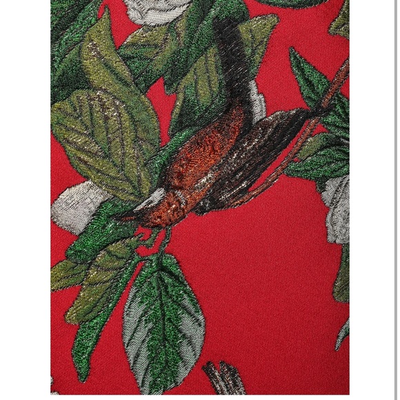 DOLCE & GABBANA Button-embellished metallic brocade mini skirt - Picture 3 of 7